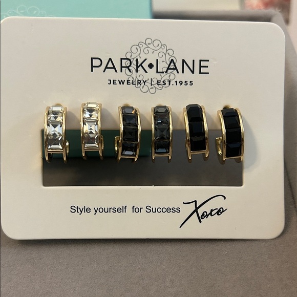 Park Lane Jewelry - Park Lane Gold and Black Earring Trio
